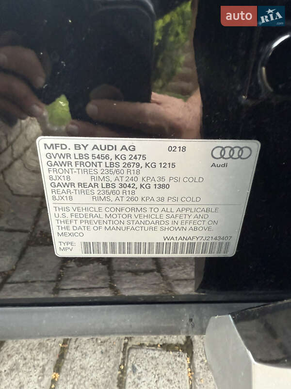 Внедорожник / Кроссовер Audi Q5 2018 в Львове