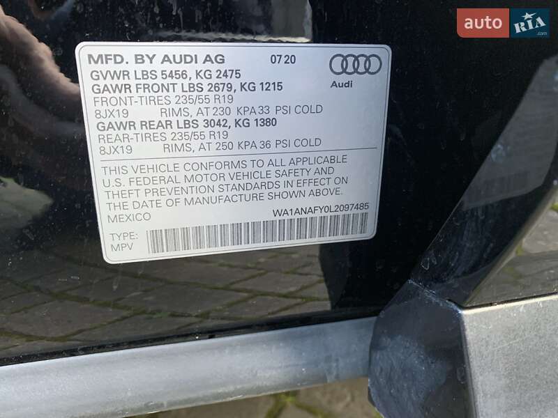 Внедорожник / Кроссовер Audi Q5 2020 в Львове фото 31 Внедорожник / Кроссовер Audi Q5 2020 в Львове