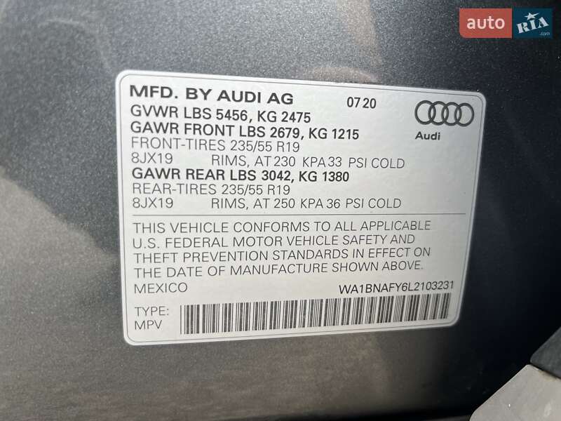 Внедорожник / Кроссовер Audi Q5 2020 в Киеве фото 15 Внедорожник / Кроссовер Audi Q5 2020 в Киеве