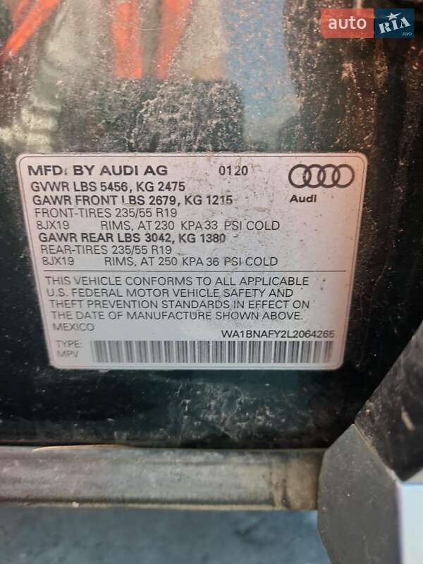 Позашляховик / Кросовер Audi Q5 2020 в Києві