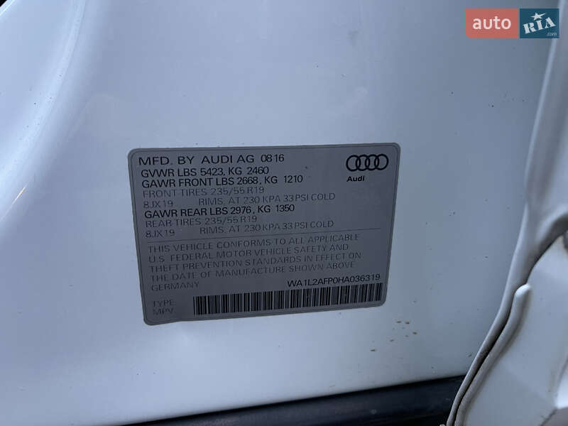 Позашляховик / Кросовер Audi Q5 2016 в Луцьку фото 25 Позашляховик / Кросовер Audi Q5 2016 в Луцьку