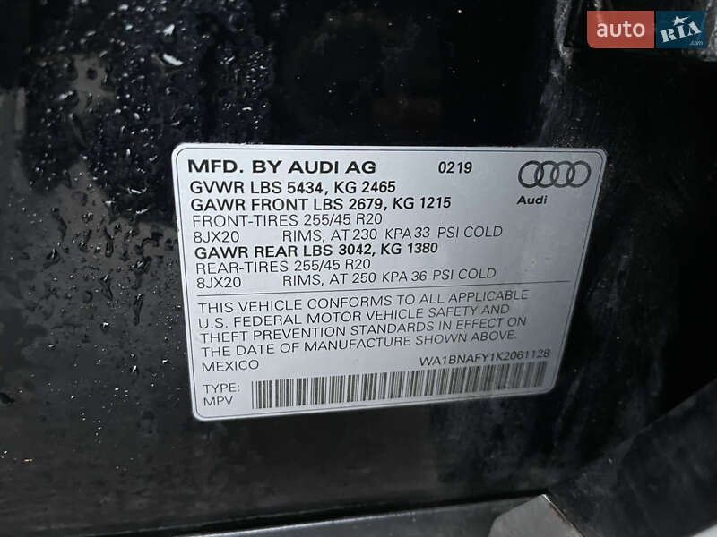 Внедорожник / Кроссовер Audi Q5 2019 в Ровно фото 21 Внедорожник / Кроссовер Audi Q5 2019 в Ровно