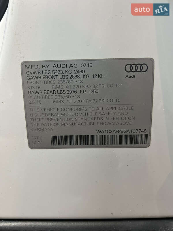 Позашляховик / Кросовер Audi Q5 2016 в Львові