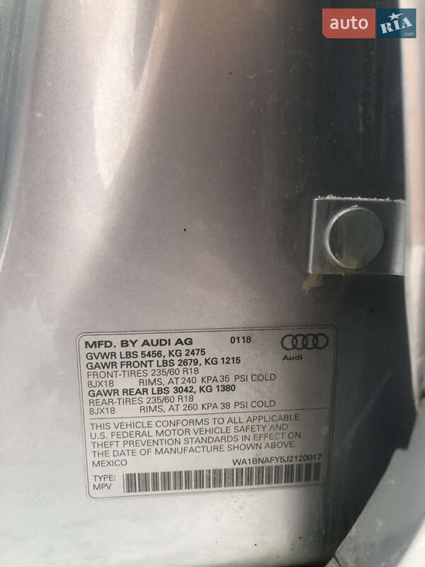 Внедорожник / Кроссовер Audi Q5 2018 в Сколе