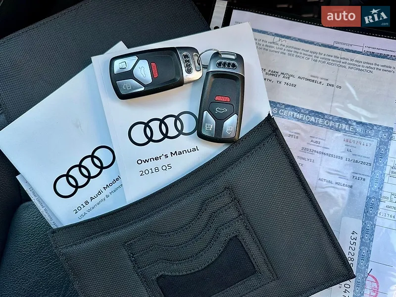 Позашляховик / Кросовер Audi Q5 2018 в Києві документ