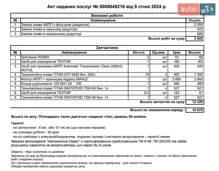 Внедорожник / Кроссовер Audi Q7 2015 в Днепре документ