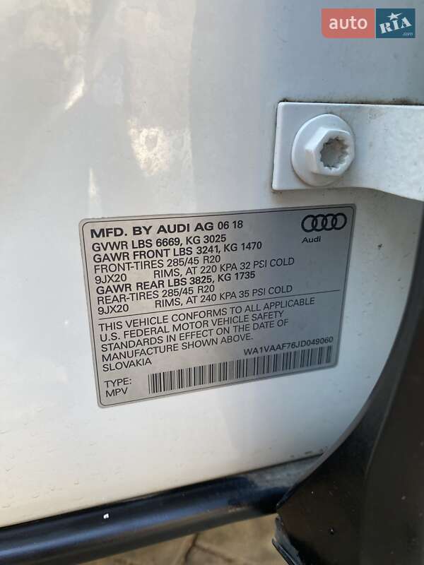 Позашляховик / Кросовер Audi Q7 2018 в Львові