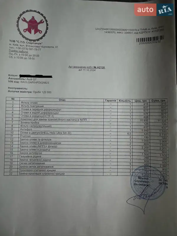 Внедорожник / Кроссовер Audi Q7 2015 в Киеве документ 3 фото Внедорожник / Кроссовер Audi Q7 2015 в Киеве документ