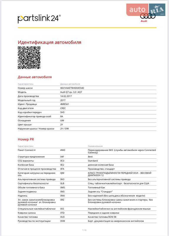 Внедорожник / Кроссовер Audi Q7 2017 в Киеве фото 51 Внедорожник / Кроссовер Audi Q7 2017 в Киеве