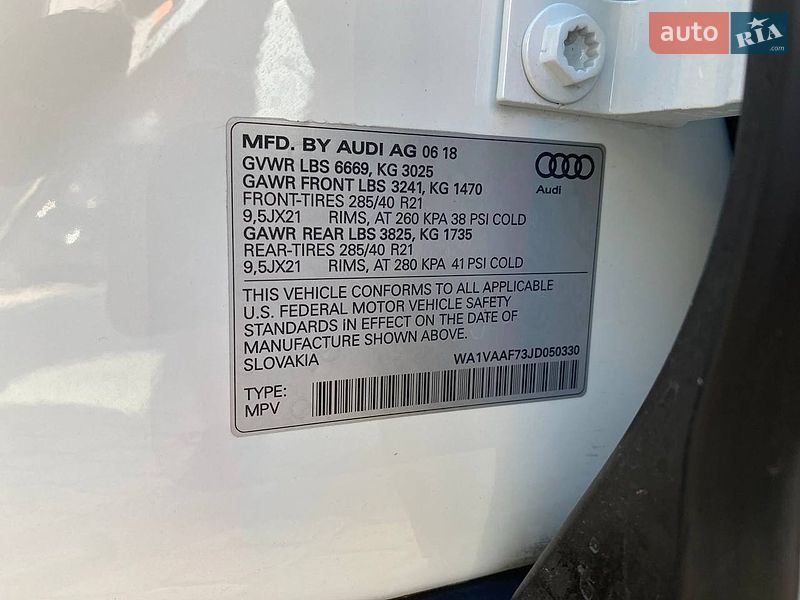 Позашляховик / Кросовер Audi Q7 2018 в Львові