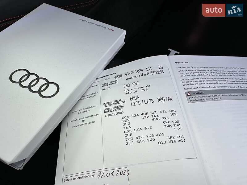 Купе Audi RS e-tron GT 2023 в Киеве