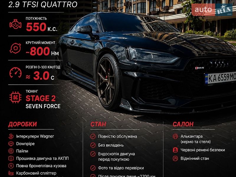Купе Audi RS5 2018 в Києві