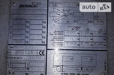 Самосвал полуприцеп Benalu Bencere 2013 в Луцке