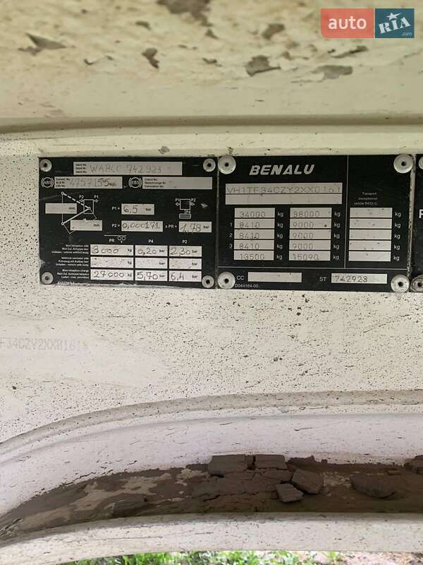 Самоскид напівпричіп Benalu TF34C1 2000 в Львові