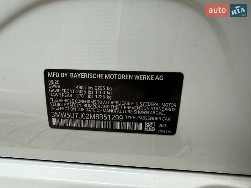 Седан BMW 3 Series 2020 в Києві