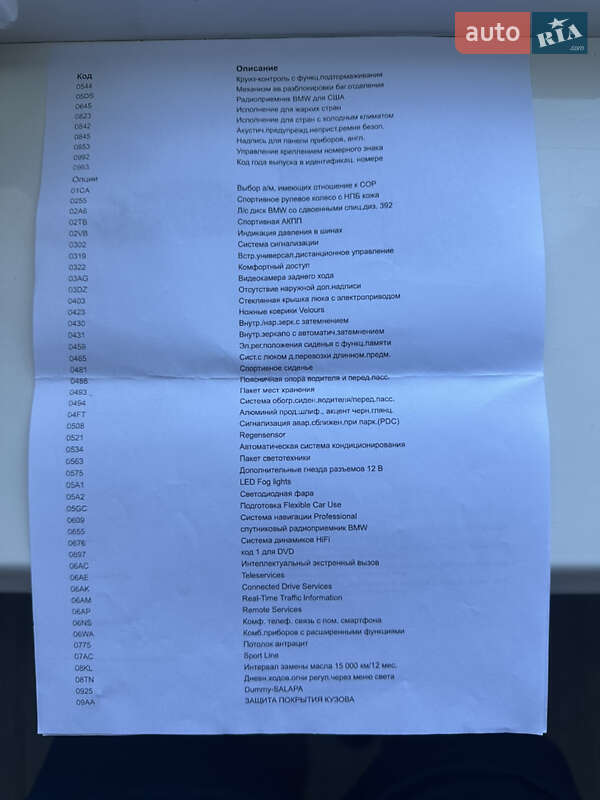 Седан BMW 3 Series 2015 в Львові