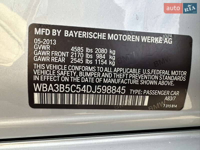 Седан BMW 3 Series 2013 в Львове