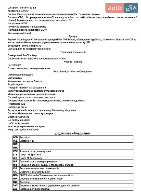 Седан BMW 3 Series 2024 в Киеве документ