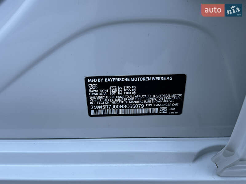 Седан BMW 3 Series 2022 в Виннице