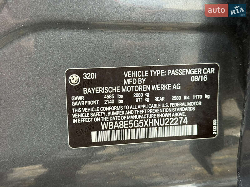 Седан BMW 3 Series 2017 в Ровно фото 28 Седан BMW 3 Series 2017 в Ровно