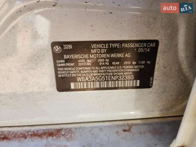 Седан BMW 3 Series 2014 в Львове фото 15 Седан BMW 3 Series 2014 в Львове