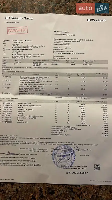 Купе BMW 4 Series 2018 в Тернополі документ 2 фото Купе BMW 4 Series 2018 в Тернополі документ