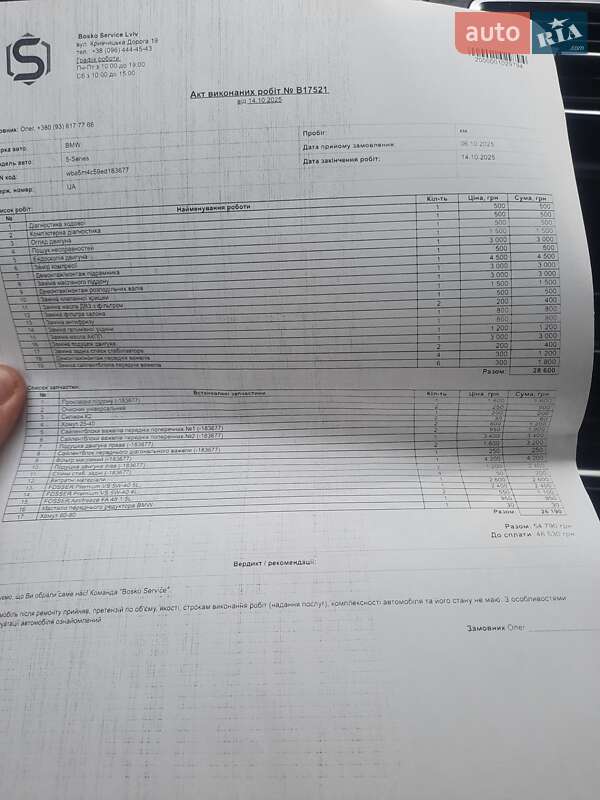 Ліфтбек BMW 5 Series GT 2014 в Львові