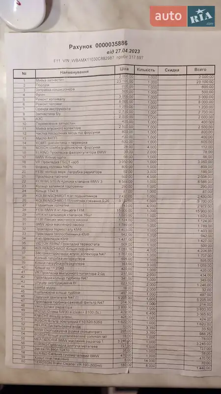 Універсал BMW 5 Series 2011 в Новоселиці документ 4 фото Універсал BMW 5 Series 2011 в Новоселиці документ