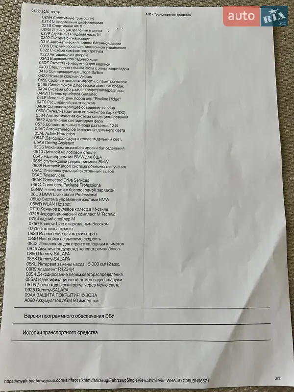 Седан BMW 5 Series 2019 в Киеве документ 4 фото Седан BMW 5 Series 2019 в Киеве документ