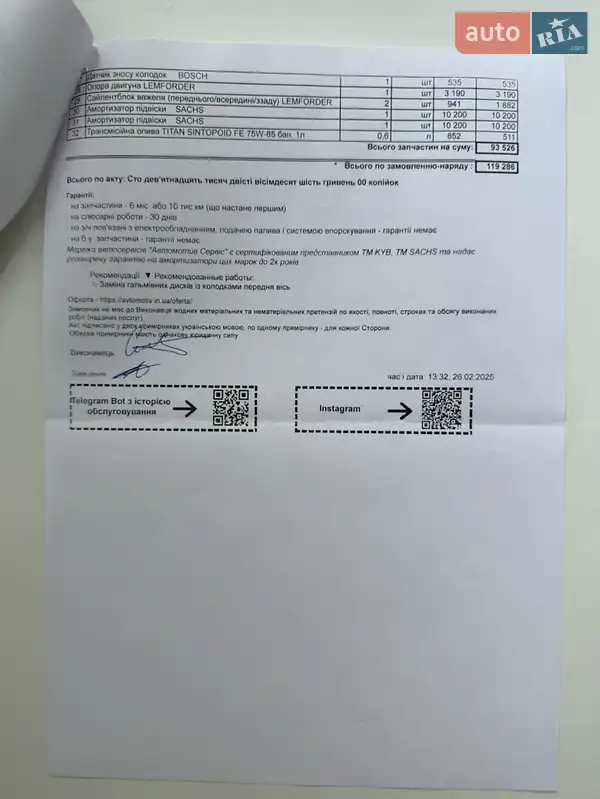 Седан BMW 5 Series 2013 в Кривому Розі документ