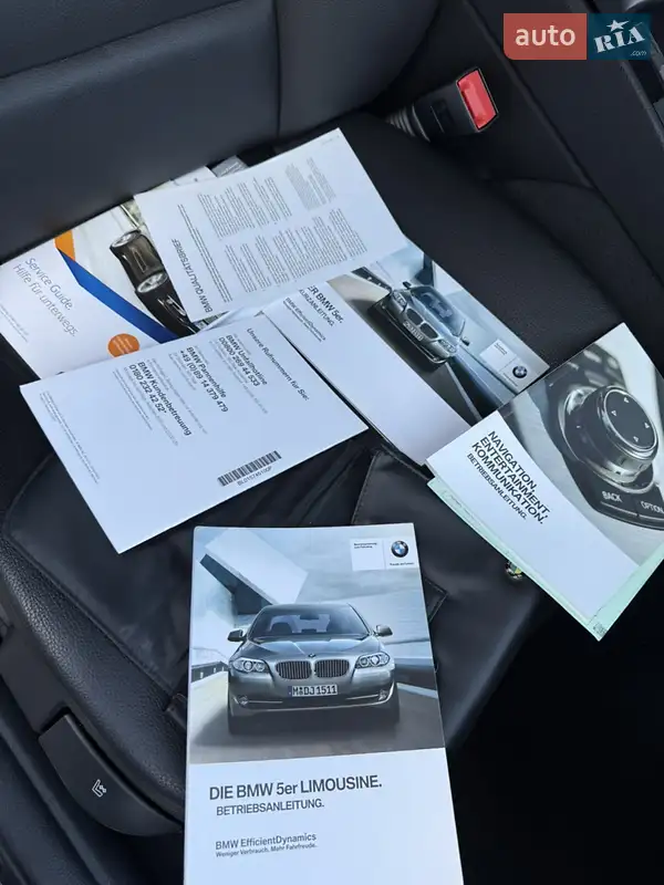 Седан BMW 5 Series 2013 в Киеве документ 2 фото Седан BMW 5 Series 2013 в Киеве документ