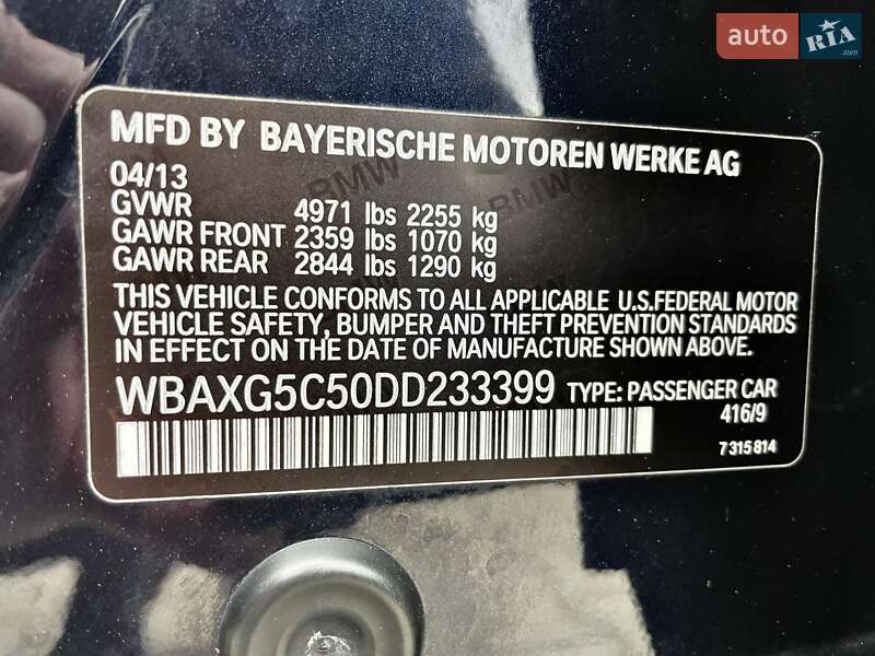 Седан BMW 5 Series 2013 в Ковеле фото 98 Седан BMW 5 Series 2013 в Ковеле