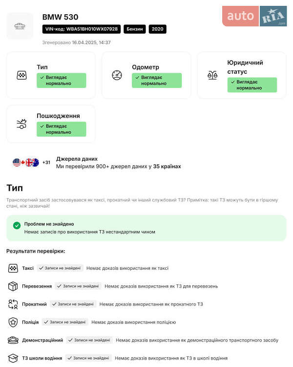 Седан BMW 5 Series 2020 в Луцке