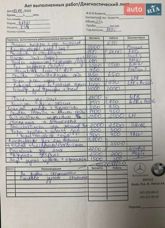 Седан BMW 5 Series 1996 в Киеве фото 19 Седан BMW 5 Series 1996 в Киеве