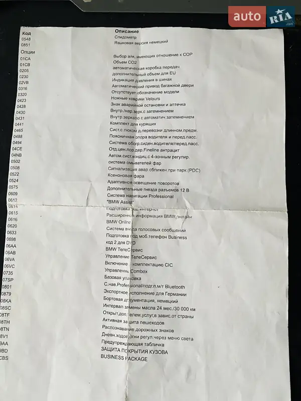 Седан BMW 5 Series 2012 в Гайсине документ