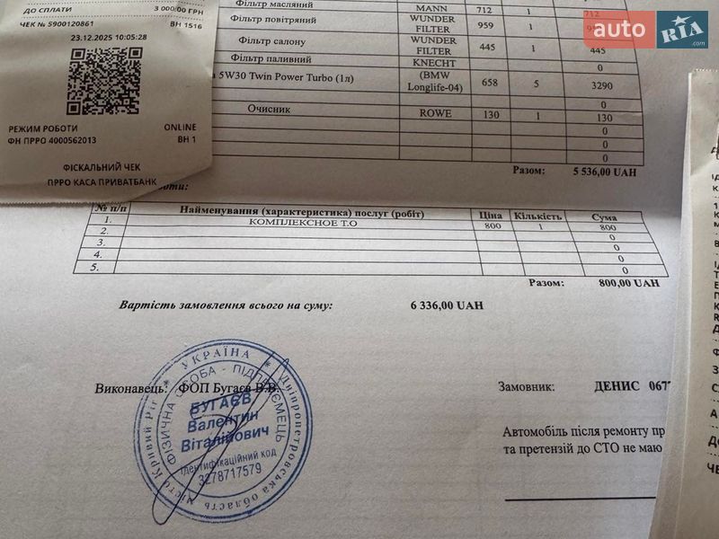 Седан BMW 5 Series 2012 в Кривому Розі