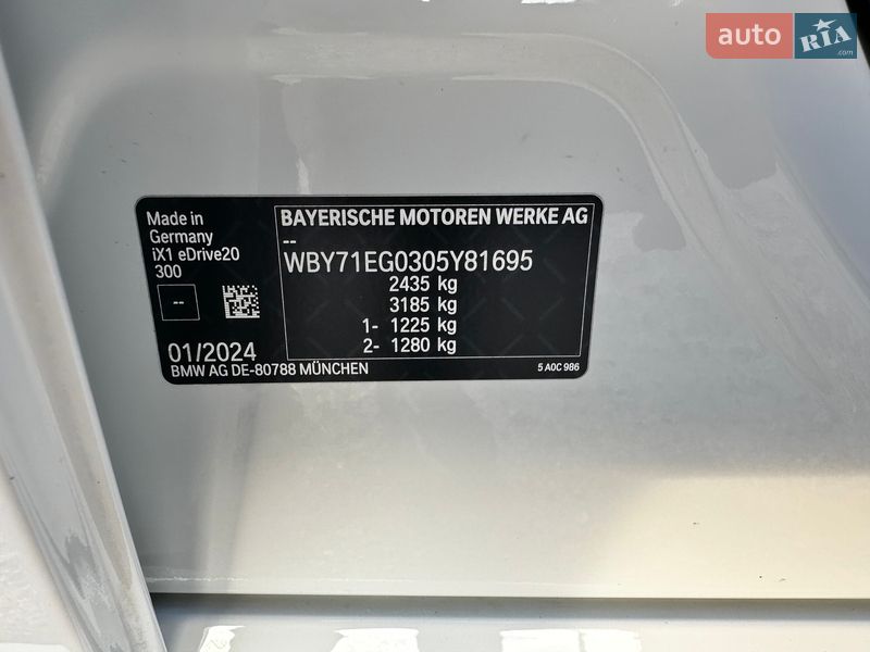 Внедорожник / Кроссовер BMW iX1 2024 в Днепре
