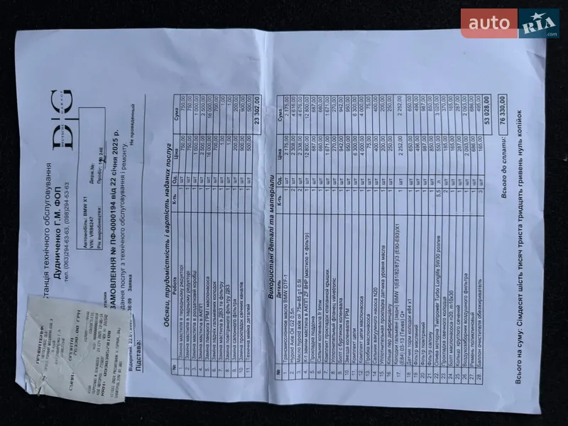 Позашляховик / Кросовер BMW X1 2012 в Києві документ