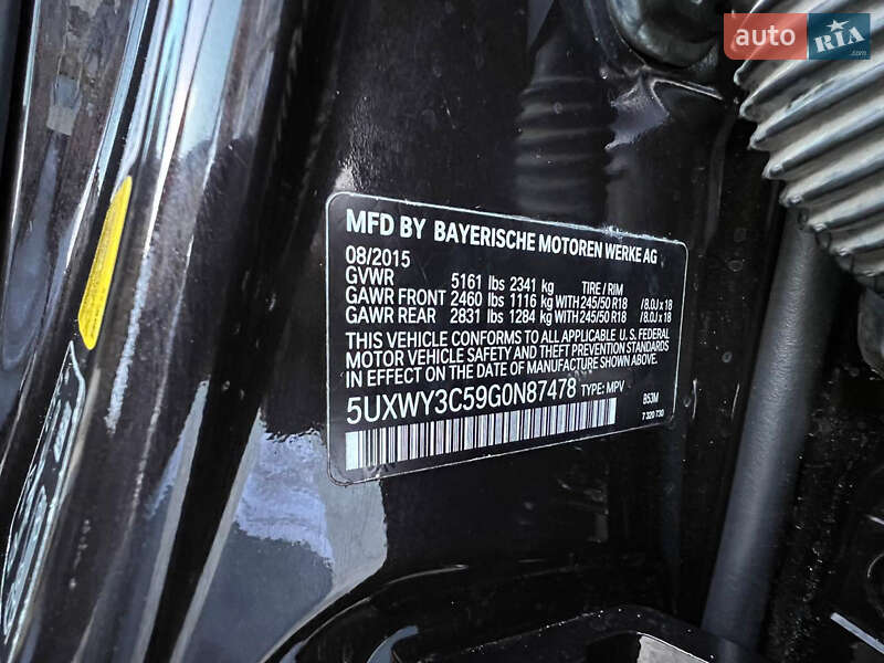 Внедорожник / Кроссовер BMW X3 2015 в Львове