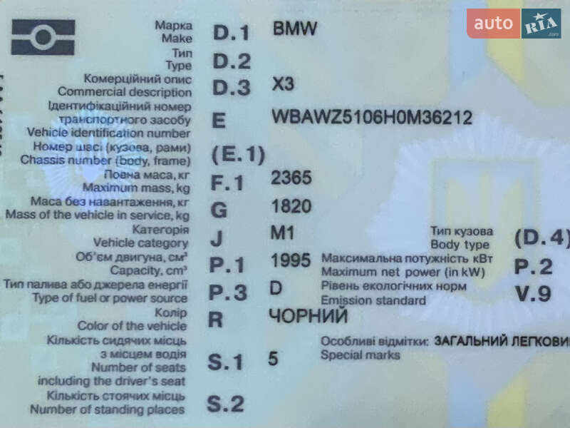 Внедорожник / Кроссовер BMW X3 2016 в Нововолынске