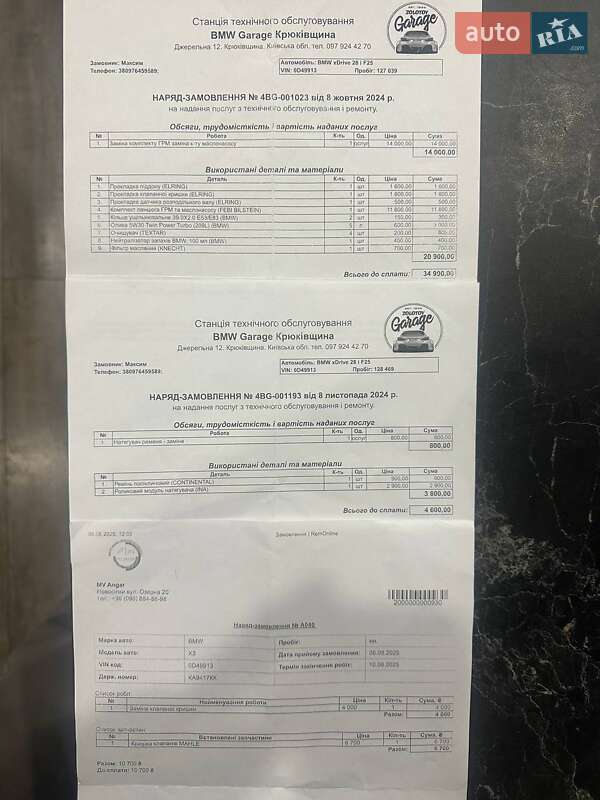 Внедорожник / Кроссовер BMW X3 2014 в Киеве