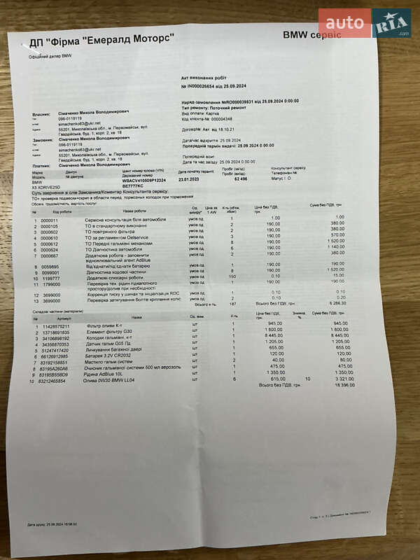 Позашляховик / Кросовер BMW X5 2022 в Одесі