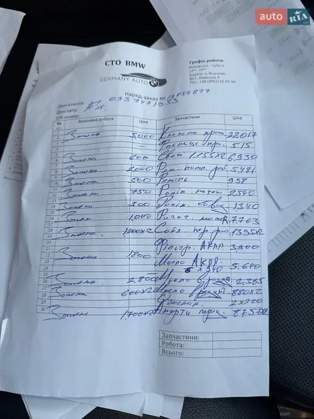Внедорожник / Кроссовер BMW X5 2016 в Киеве документ