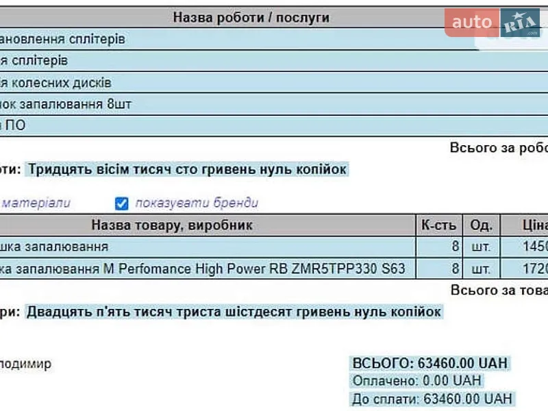 Внедорожник / Кроссовер BMW X6 M 2016 в Львове документ