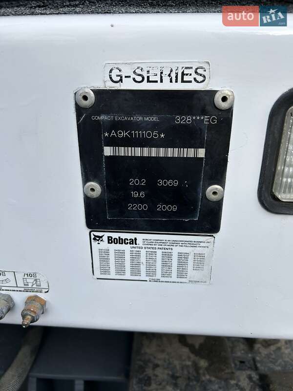 Міні-екскаватор Bobcat 328 2009 в Костопілі