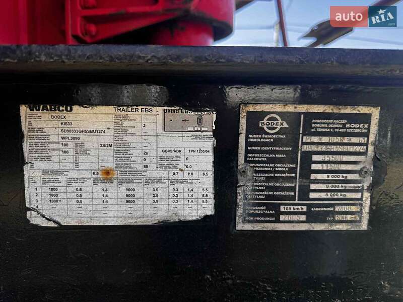 Самоскид напівпричіп Bodex KIS 3W-A 2005 в Миколаєві