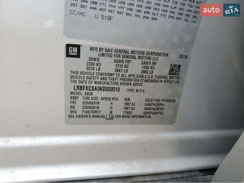 Внедорожник / Кроссовер Buick Envision 2018 в Львове