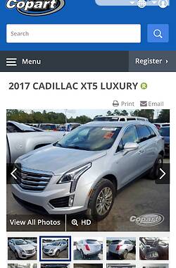 Внедорожник / Кроссовер Cadillac XT5 2017 в Ужгороде