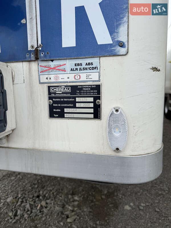 Рефрижератор напівпричіп Chereau CD 382CHB 2008 в Сарнах