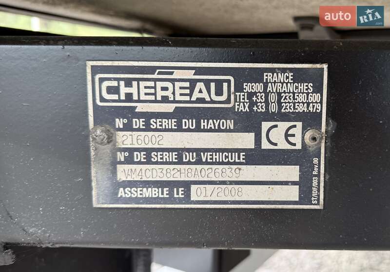 Рефрижератор напівпричіп Chereau CD 382CHB 2008 в Сарнах